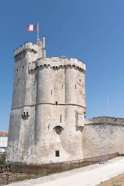 Věž Starého Přístavu Rochelle Francii — Stock fotografie