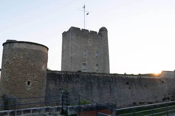 Svém Starém Rybářském Přístavu Který Střeží Dvě Středověké Věže Rochelle — Stock fotografie