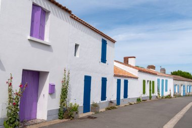 Vendee brittany Fransa Ile de Noirmoutier Sokak
