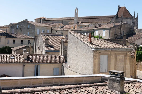 Cityscape Střední Vesnici Saint Emilion Bordeaux Francie — Stock fotografie