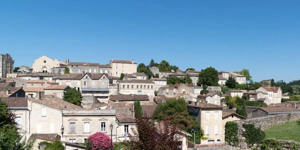 Vista Del Paisaje Saint Emilion Pueblo Burdeos Francia Encabezado Web — Foto de Stock