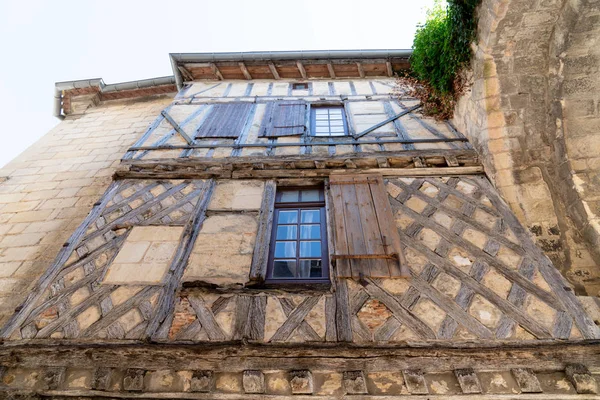 Casa Madera Saint Emilion Ciudad Patrimonio Unesco Francia — Foto de Stock