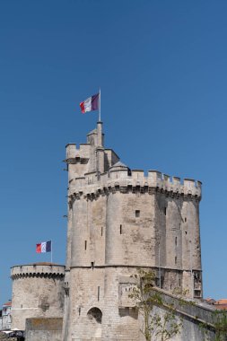 Fransa 'da La Rochelle limanının antik kale Kulesi