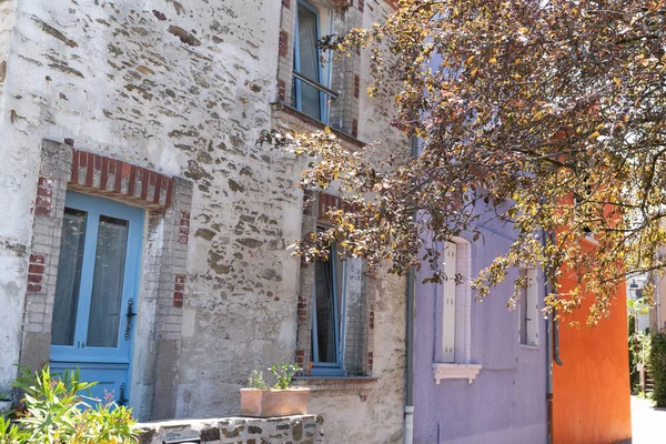 Altes Fischerhaus Trentemoult Dorf Bretagne Frankreich Sommertag — Stockfoto