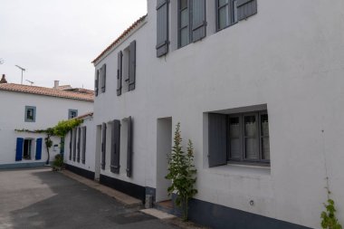 Noirmoutier-en-l'ile Vendee Fransa sokakta Beyaz Saray