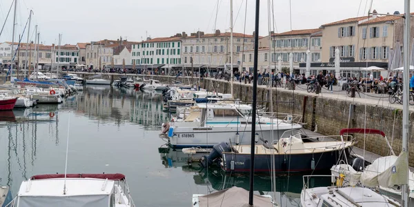 Сан Мартин Charente Maritime Франция 2019 Лодки Парусники Острове Иль — стоковое фото