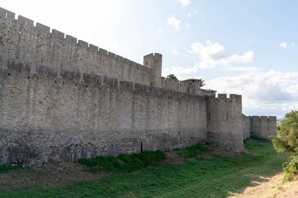 Fortaleza Medieval Amurallada Ciudad Carcasona Sur Francia —  Fotos de Stock