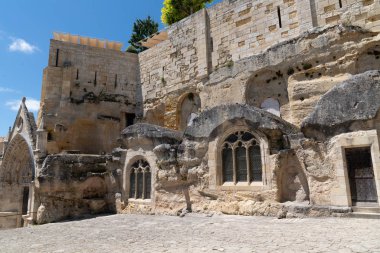 Gironde Bordeaux Fransa Saint-Emilion Monolitik Kilisesi