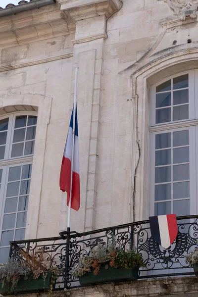 Prefeitura Francesa Face Com Bandeira França — Fotografia de Stock