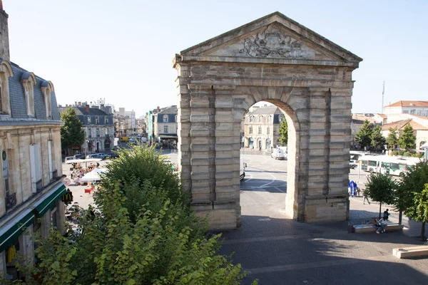 Bordeaux Aquitaine Francie 2019 Place Victoire Znamená Vítězné Místo Bordeaux — Stock fotografie