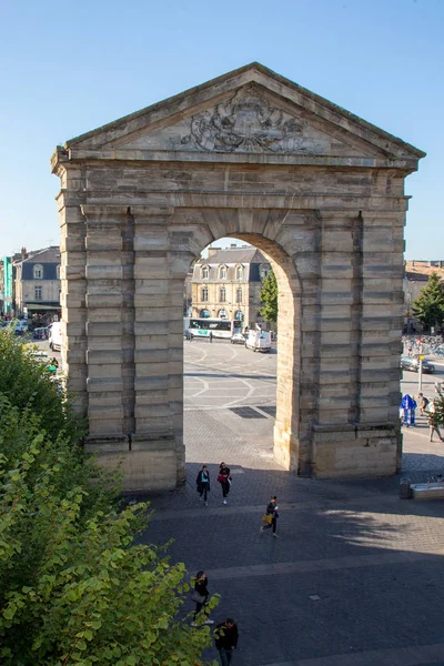 Bordeaux Aquitaine Francie 2019 Place Victoire Bordeaux Starověký Triumfální Arche — Stock fotografie