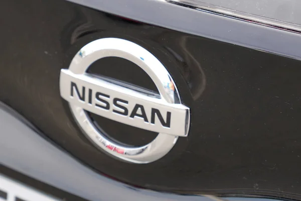 Bordeaux Aquitaine Franciaország 2019 Részlet Nissan Autó Logó Japán Multinacionális — Stock Fotó