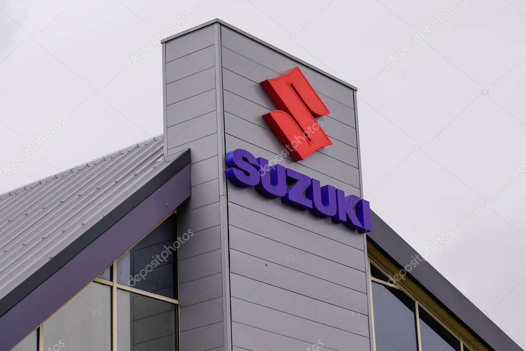 Bordeaux , Aquitaine / France - 09 24 2019 : Suzuki car bike dealership sign store shop Japanese multinational corporation and produces automobiles and motorcycles