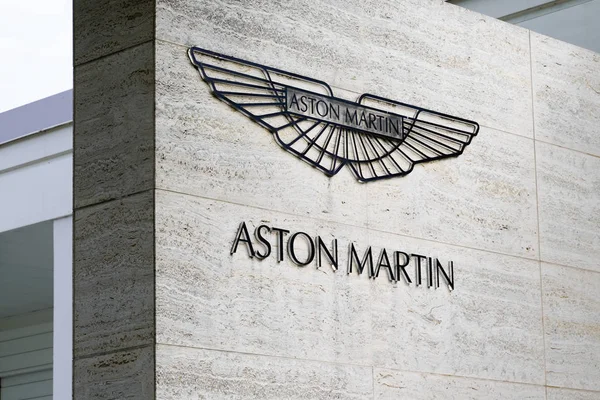 Burdeos Aquitania Francia 2019 Aston Martin Concesionario Señales Coche — Foto de Stock