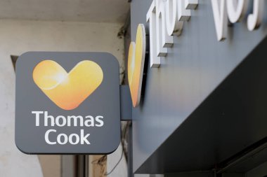 Bordeaux , Aquitaine / Fransa - 09 24 2019 : Thomas cook tabela dükkanı logo mağazası seyahat acentesi