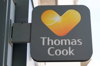 Bordeaux, Aquitaine / Fransa - 09: 24 2019: Thomas aşçı dükkânı İngiliz seyahat acentelerinin logosu