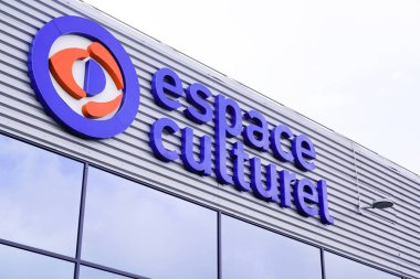 Bordeaux, Aquitaine / France - 09 27 2019: store logo espace culturel leclerc store e.leclerc sign shop