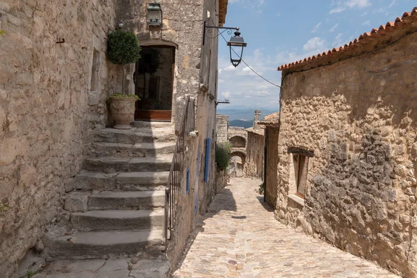 Liten Typisk Stad Provence Village Lacoste Luberon Frankrike — Stockfoto