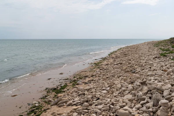 Saint-Vincent-sur-Jard Vendee Fransa 'da Atlantik Kıyı Akıntısı