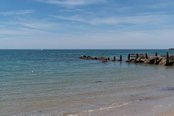 Landscape Beach Horizon Beach Sea Atlantic Ocean Island Noirmoutier France — 스톡 사진