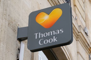 Bordeaux, Aquitaine / Fransa - 10 10 10 2019: Thomas aşçı dükkânı logosu İngiltere seyahat acentesi