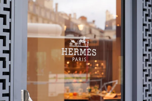 Bordeaux Aquitaine France 2019 Hermes Shop Sign Logo International French — Stock Photo, Image