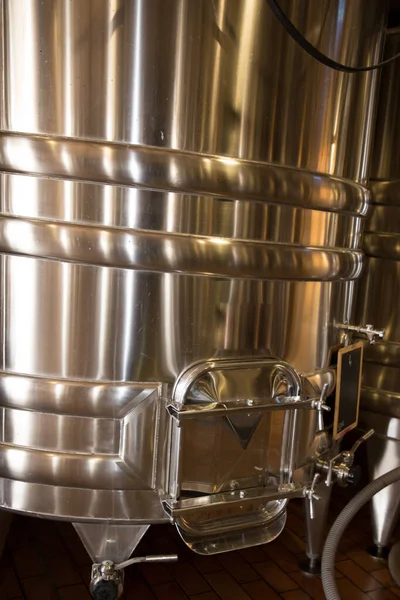 Stainless Steel Fermenters Wine Bordeaux — Stock Photo, Image