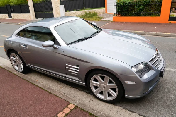 Bordeaux Aquitaine Francie 2019 Šedý Sportovní Vůz Chrysler Kupé Křížová — Stock fotografie