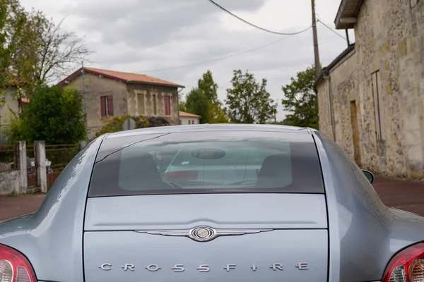 Bordeaux Aquitaine France 2019 Arrière Arrière Gris Chrysler Crossfire Voiture — Photo