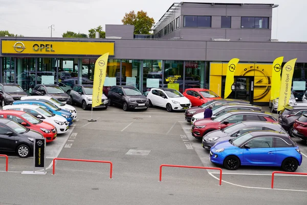Bordeaux Aquitania Francia 2019 Opel Concessionaria Segno Garage Auto Costruttore — Foto Stock