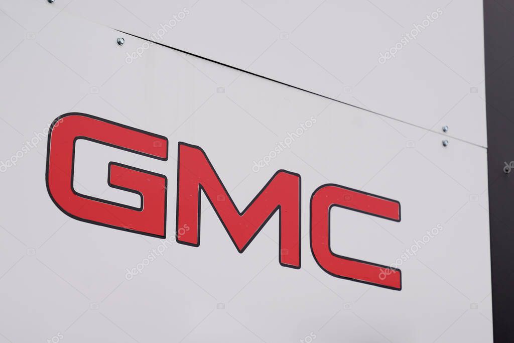Bordeaux , Aquitaine / France - 10 17 2019 : GMC car Automobile shop Dealership Sign store logo