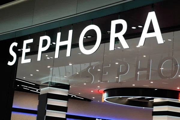 Bordeaux, Aquitaine / France - 10 17 2019: Sephora shop French brand and chain of cosmetics store logo sign