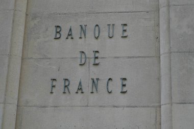Bordeaux, Aquitaine / Fransa - 10 17 2019: Fransa Merkez Bankası 'nın inşası