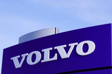 Bordeaux, Aquitaine / Fransa - 10 25 2019: Volvo Logo Otomobil Otomobil Otomotiv Otomotiv İşareti Markası