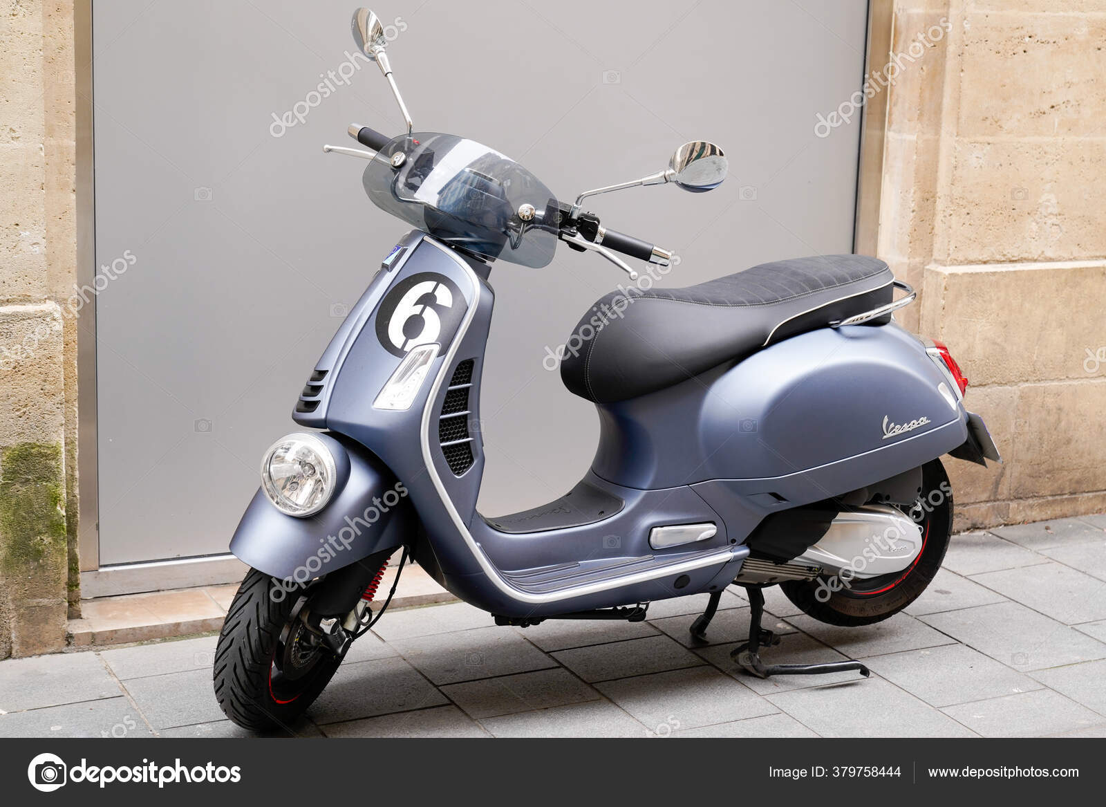 Bordeaux Aquitaine France Vespa Modern Retro Style Scooter – Stock Editorial Photo OceanProd #379758444