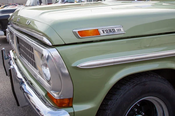 Bordeaux Aquitaine Francie 2020 Ford F100 Ranger Přední Detail Veteránů — Stock fotografie