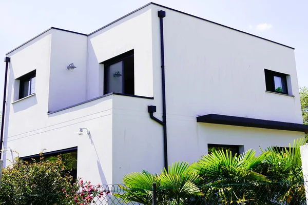 Moderna Casa Cubo Nuevo Con Garaje Venta Alquiler Con Gran — Foto de Stock