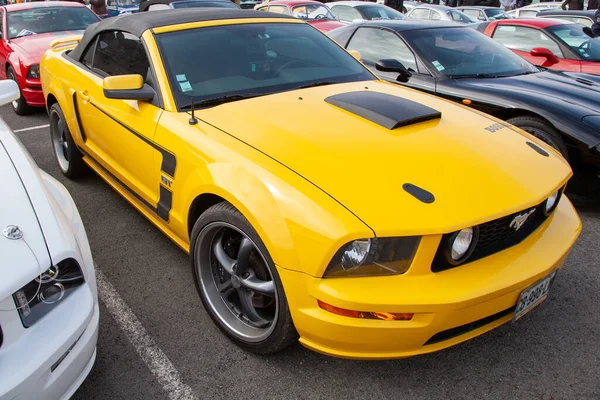 Bordeaux Aquitaine France 2020 Ford Mustang Boss 302 Moderní Kabriolet — Stock fotografie