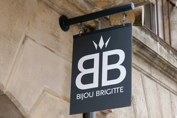 Burdeos Aquitania Francia 2020 Bijou Brigitte Logo Sign Store Street — Foto de Stock
