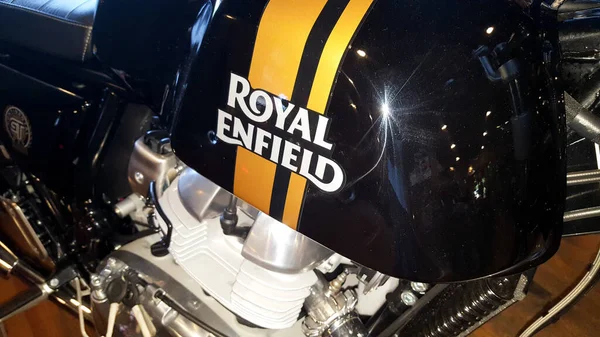 Bordeaux Aquitaine Fransa 2020 Royal Enfield Imzalı Logo Motosikleti Hint — Stok fotoğraf