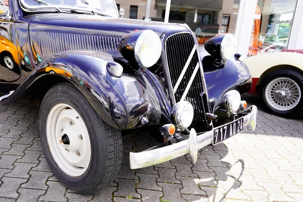 Bordeaux Aquitaine France 2020 Traction Citroen Front View Retro Vintage — Stock Photo, Image