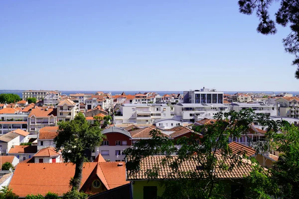 Arcachon Ville Dans Sud Ouest France Vue Dessus Parc Ville — Photo