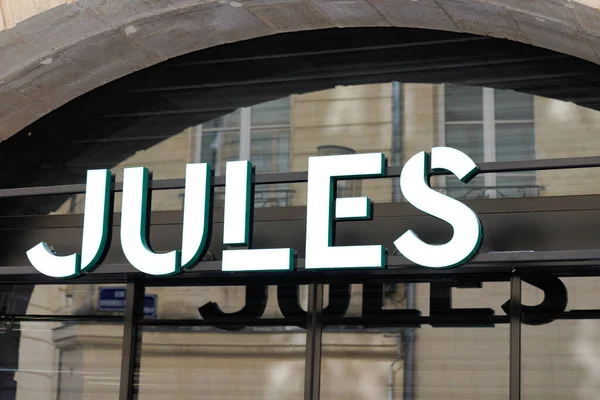 Bordeaux Aquitaine France 2020 Jules Logo Işareti Fransız Moda Perakendecisi — Stok fotoğraf