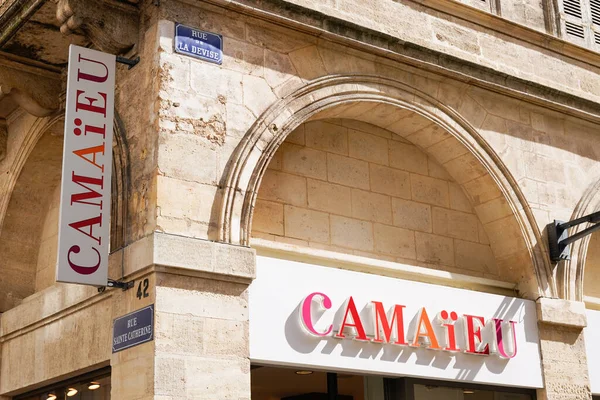 Burdeos Aquitania Francia 2020 Camaieu Logo Store Text Building Camaieu — Foto de Stock