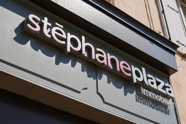 Burdeos Aquitania Francia 2020 Stephane Plaza Logo Text Sign Store — Foto de Stock