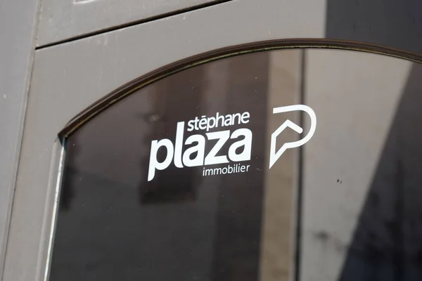 Bordeaux Aquitaine France 2020 Stephane Plaza Logo Text Sign Office — Stock Photo, Image