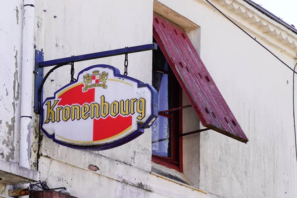 Burdeos Aquitania Francia 2020 Kronenbourg Logo Text Beer Sign Bar — Foto de Stock