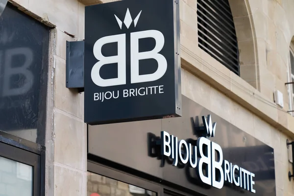 Burdeos Aquitania Francia 2020 Bijou Brigitte Signo Logotipo Texto Tienda — Foto de Stock