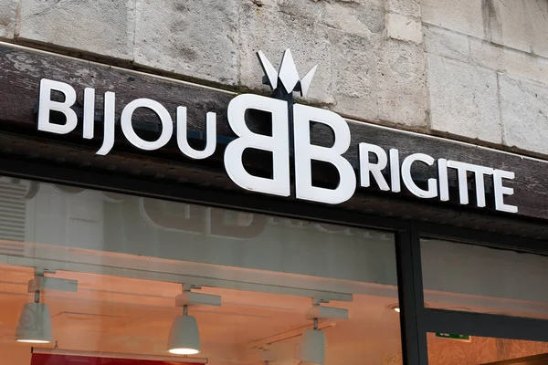 Burdeos Aquitania Francia 2020 Bijou Brigitte Firma Del Logotipo Tienda — Foto de Stock