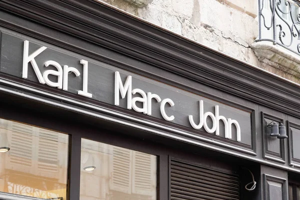 Bordeaux Aquitaine France 2020 Karl Marc John Logo Metin Kadın — Stok fotoğraf